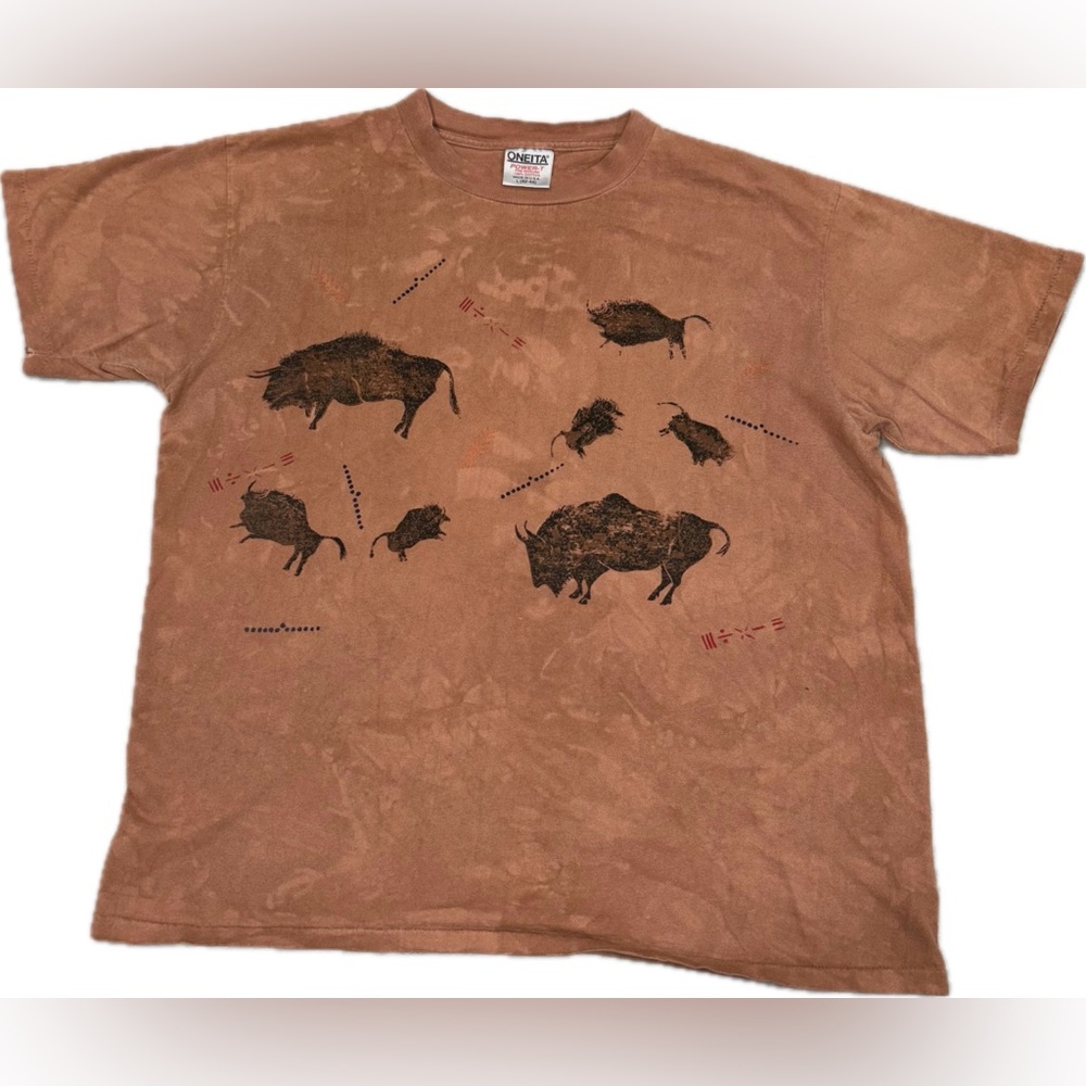 Vintage Buffalo/Bison Tie Dye T-Shirt